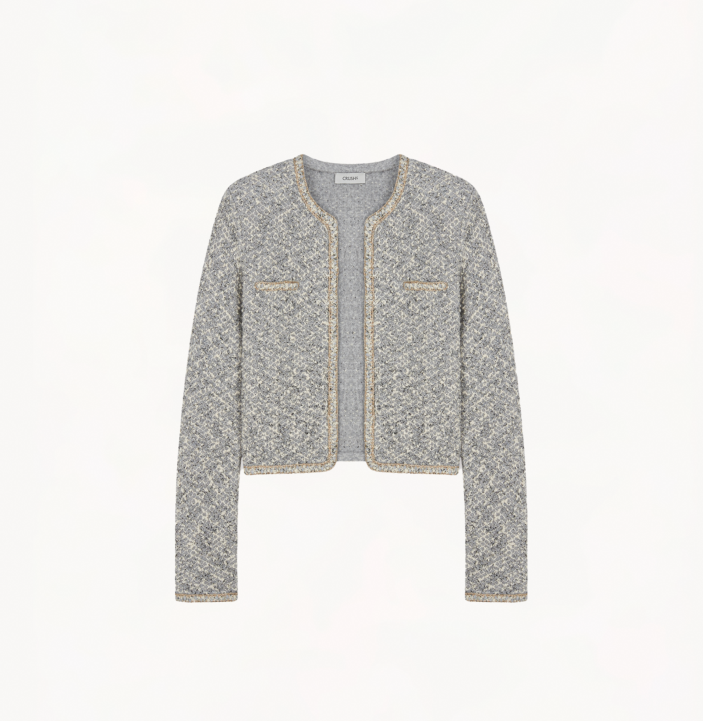 【GENERAL IDEA】レディース Boucle Tweed Knit ジャケット boucle-jackets-for-women-