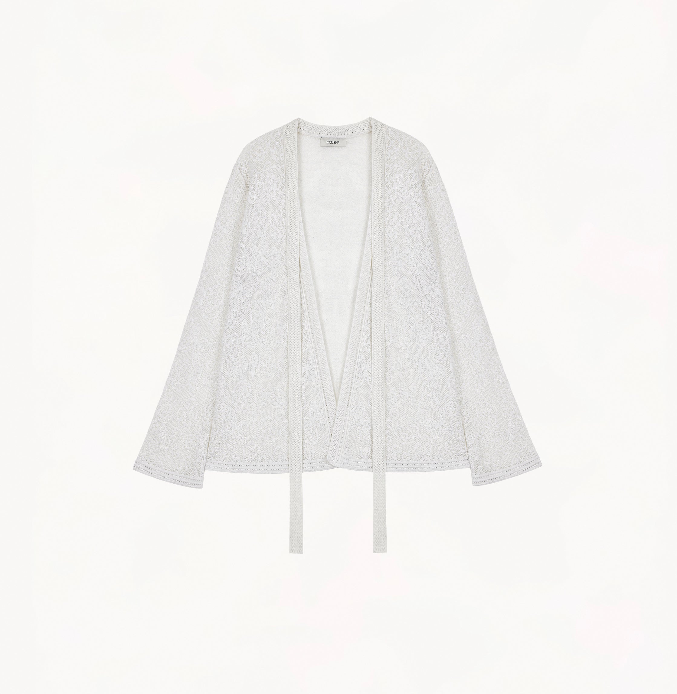 POINTELLE JACQUARD RIBBON LACE CARDIGAN – CRUSH Collection