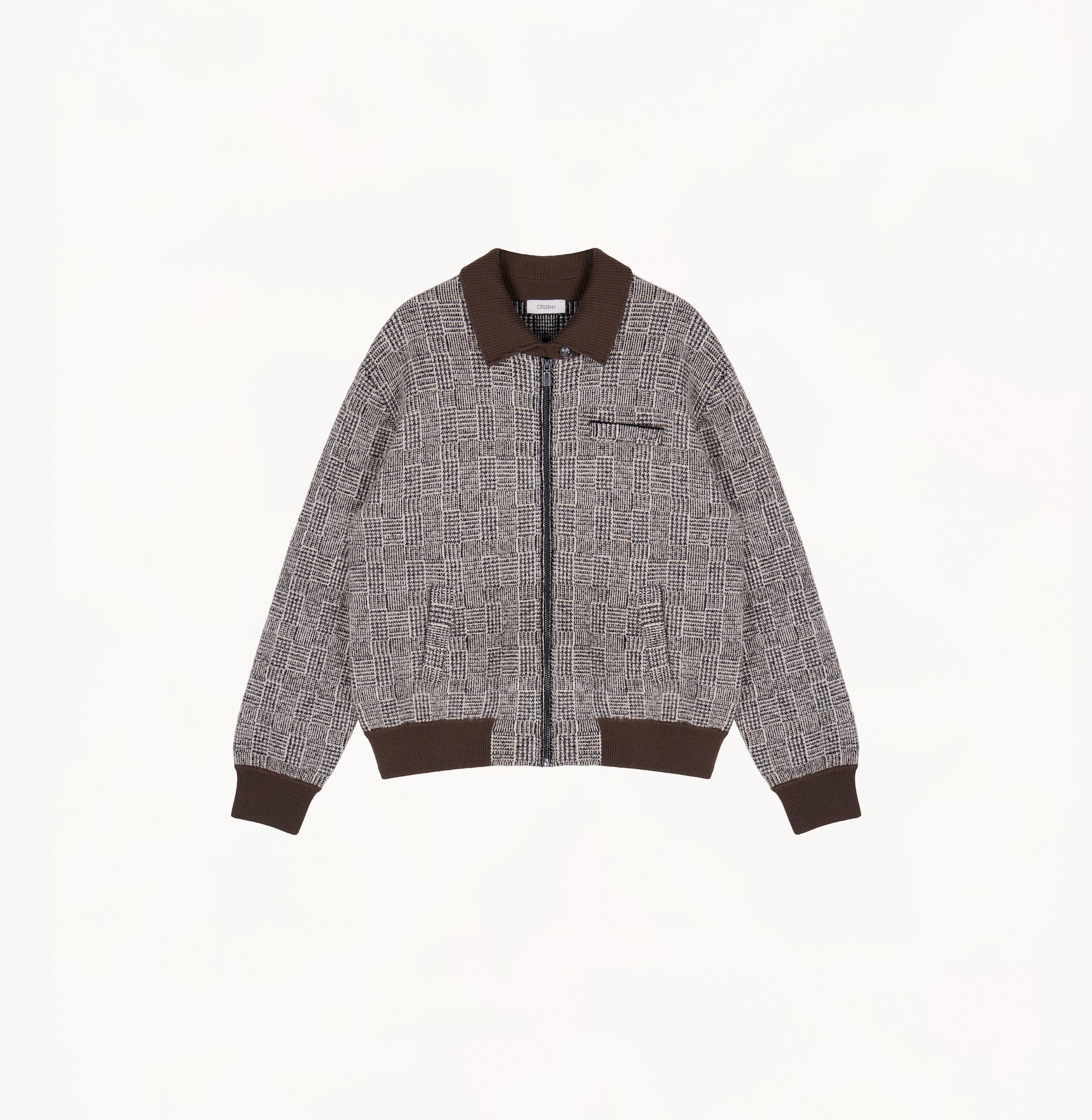 ジャケット・アウター herlipto Check Pattern Wool Blend Coat Outer