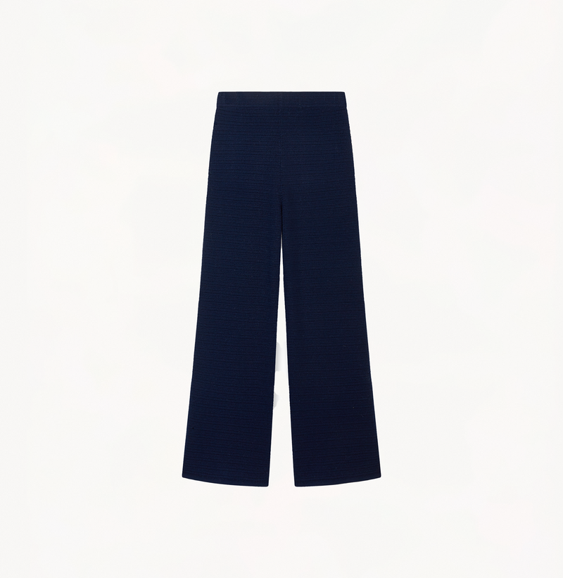 WOOL STRAIGHT TROUSERS