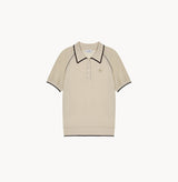 METALLIC POLO TOP