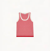 MULTICOLOR STRIPED U-NECK VEST