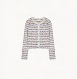 Long-sleeve shirt with a pattern on a white background