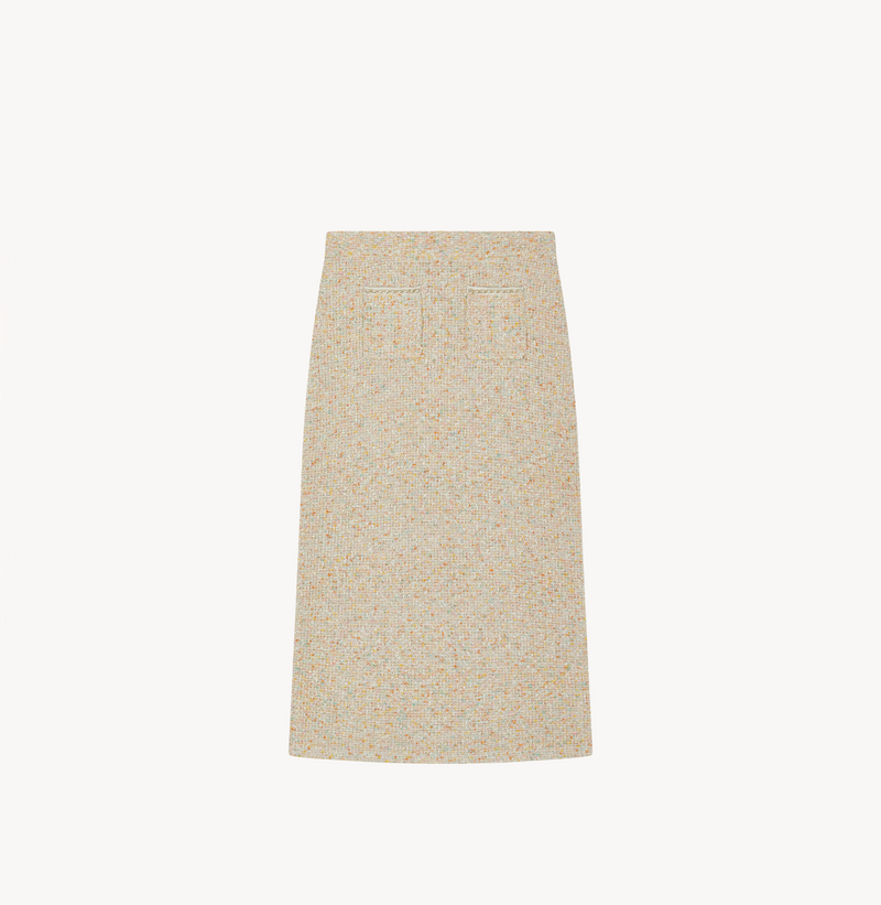 FANCY BOUCLÉ MIDI SKIRT