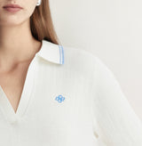 TRIMMED POLO TOP