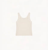 BOUCLÉ POINTELLE V-NECK TANK TOP
