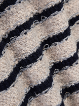 TWEED STRIPED LAPEL VEST