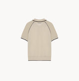 METALLIC POLO TOP