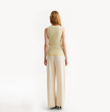 MULTICOLOR STRIPED U-NECK VEST