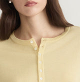 HENLEY NECK TOP