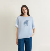 MEN'S DOUBLE-KNIT LAMB T-SHIRT