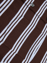 SLEEVELESS STRIPED LAPEL SHIRT