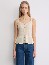 POINTELLE CAMISOLE TOP