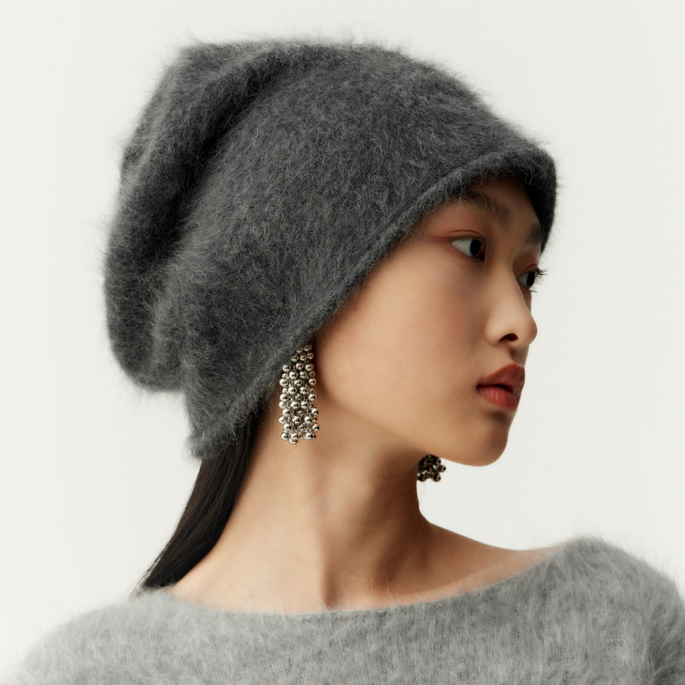 FLUFFY CASHMERE BEANIE – CRUSH Collection