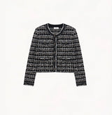 CHECKERED TWEED JACKET