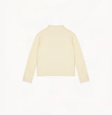 STRIPED HAND-CROCHETED EDGE CARDIGAN