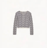 BUTTERFLY JACQUARD CARDIGAN
