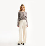 BUTTERFLY JACQUARD CARDIGAN