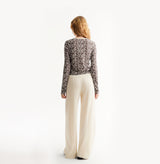 BUTTERFLY JACQUARD CARDIGAN