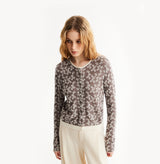 BUTTERFLY JACQUARD CARDIGAN