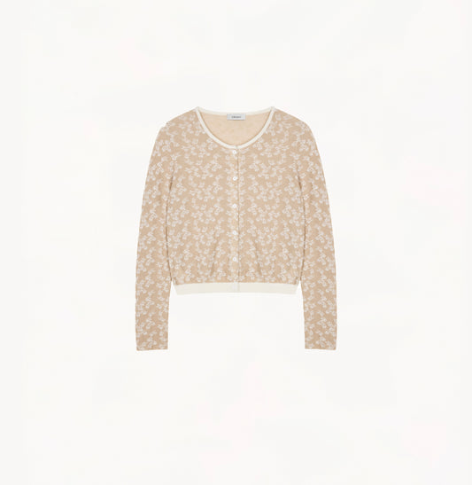 BUTTERFLY JACQUARD CARDIGAN