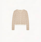 BUTTERFLY JACQUARD CARDIGAN