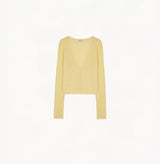 POINTELLE V-NECK CARDIGAN