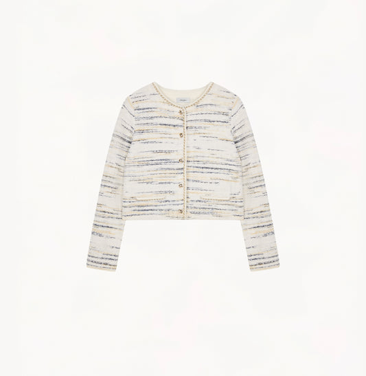 MULTICOLOR GRADIENT CREWNECK JACKET