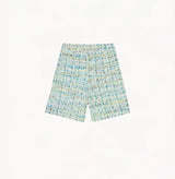 CHECK TWEED BERMUDA SHORTS