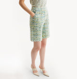 CHECK TWEED BERMUDA SHORTS