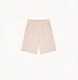 CHECK TWEED BERMUDA SHORTS