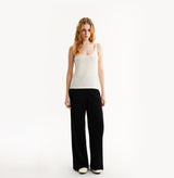 EMBROIDERED U-NECK VEST