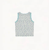CHECK SQUARE NECK TANK TOP