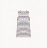 STRIPED TWEED DRESS