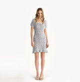 MULTICOLOR SHORT SLEEVE DRESS
