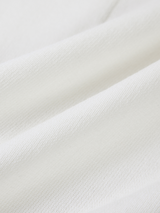 COTTON BLEND WIDE-LEG TROUSERS