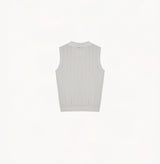 RUFFLED POLO VEST