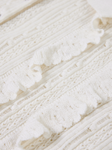 RUFFLED POLO VEST
