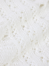 CROCHET POINTELLE CREWNECK VEST