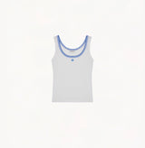 TRIMMED U-NECK VEST