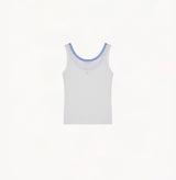 TRIMMED U-NECK VEST