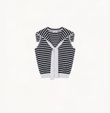 STRIPED SAILOR COLLAR VEST