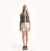 STRIPED SAILOR COLLAR VEST