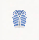 STRIPED SAILOR COLLAR VEST