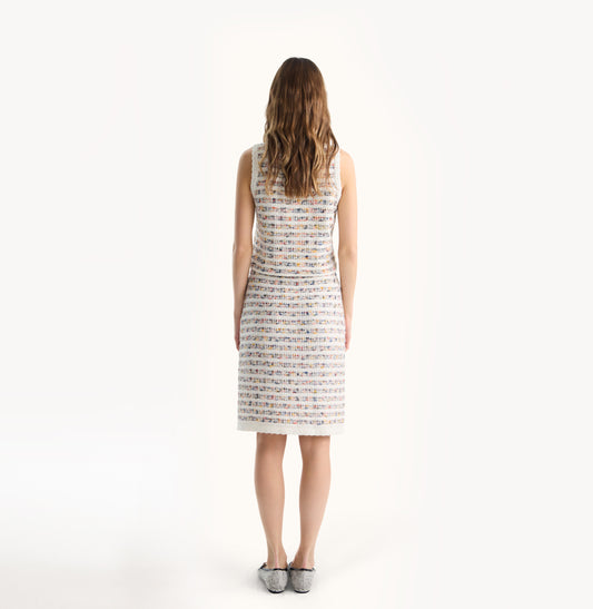 STRIPED TWEED VEST