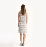 STRIPED TWEED VEST