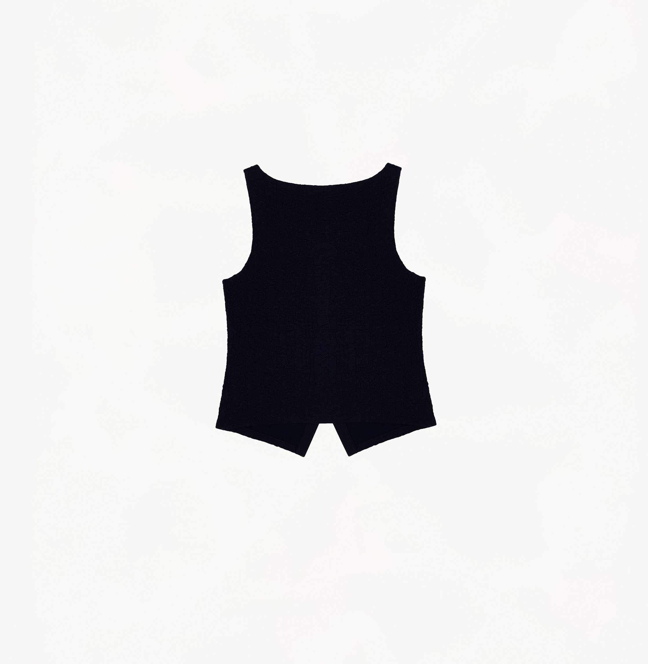 Embossed Texture Square Neck Vest – CRUSH Collection