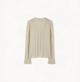 POINTELLE COLLARED CARDIGAN