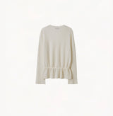 SHEER CABLE-KNIT TIE-FRONT CARDIGAN