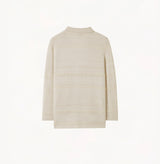SHIMMER POINTELLE COLLARED CARDIGAN
